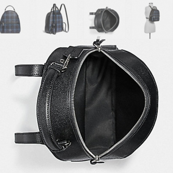 COACH JORDYN BACKPACK WITH SHIRTING PLAID PRINT - Picture 7 of 8